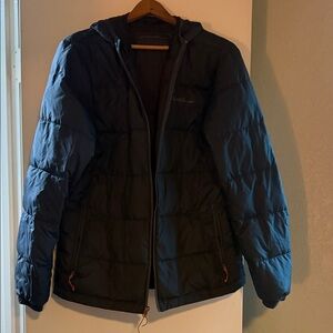 Eddie Bauer Puffer Jacket Men’s Medium Dark Blue
